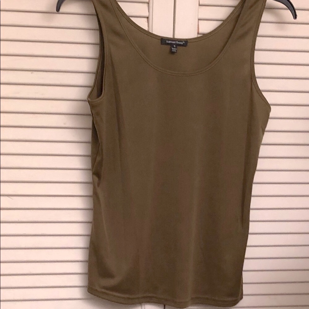 Samuel Dong Olive Green Tank Top NWOT Medium